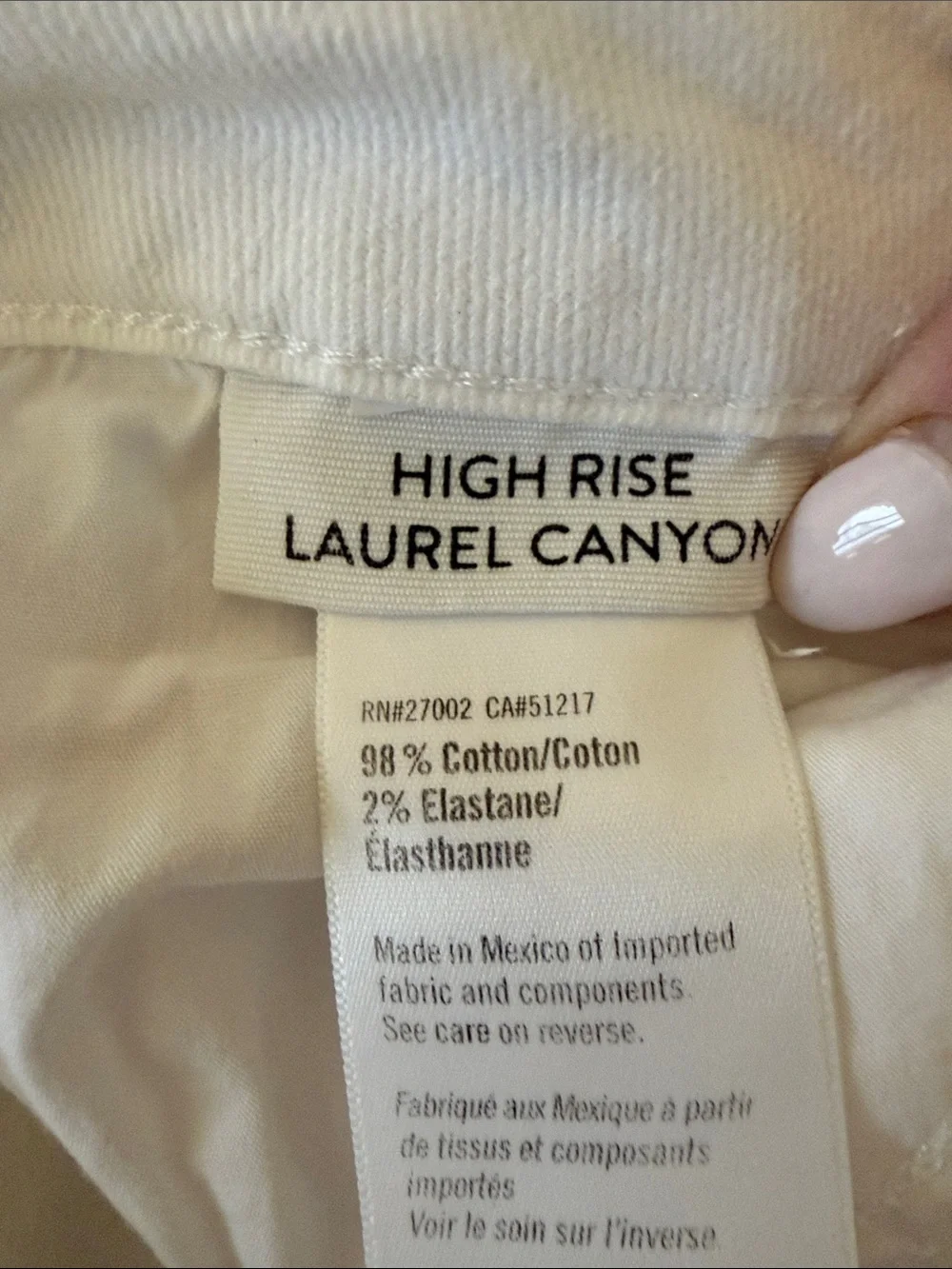 Paige High Rise Laurel Canyon Bootcut Crisp White Jeans Waist 28 - Picture 8 of 14